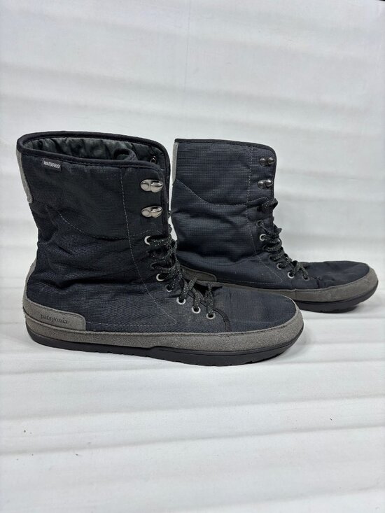 Patagonia Activist Puff High Waterproof Winter Boots Black Smoked Green Mens 13 main image 7